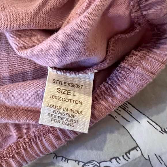 Paper + Tee Off Shoulder Dusty Rose Top - Picture 9 of 10